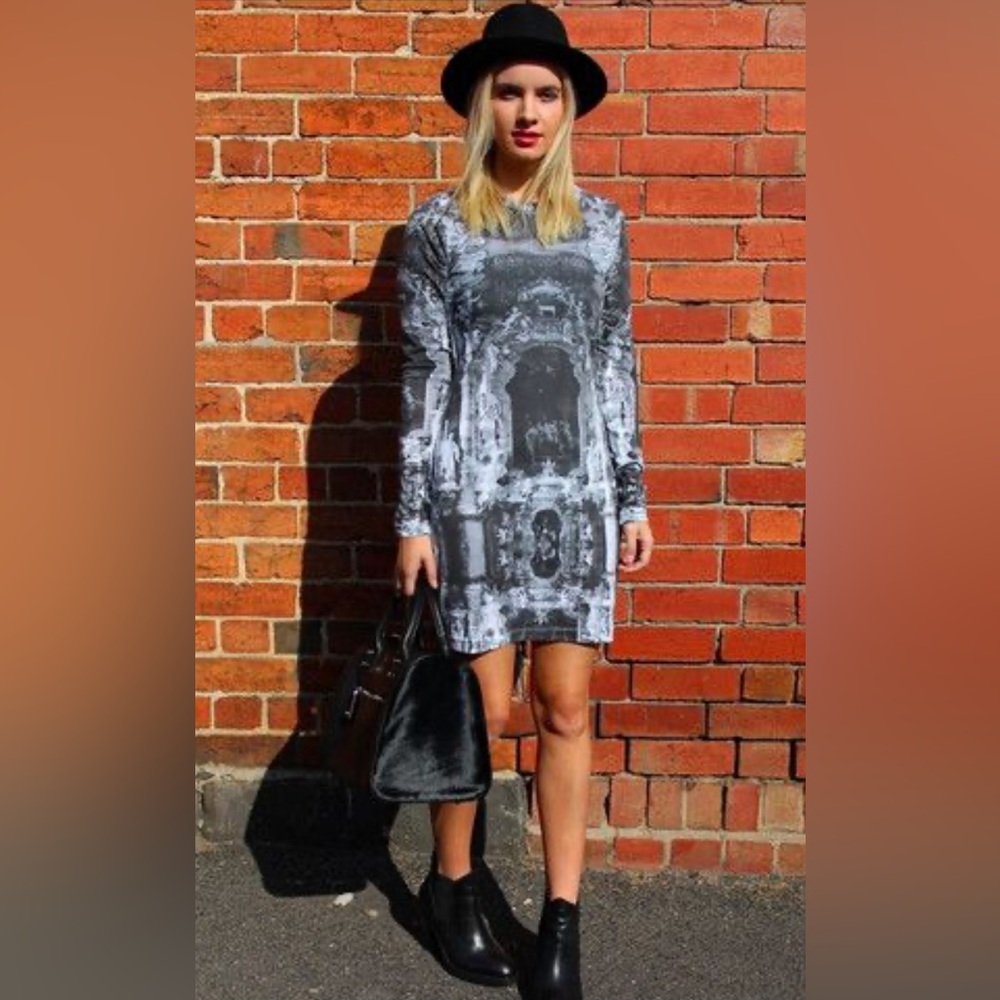 KSUBI,Church Shirt Mini Dress Print.PWT. Size S .Excellent Condition.Very Soft👍